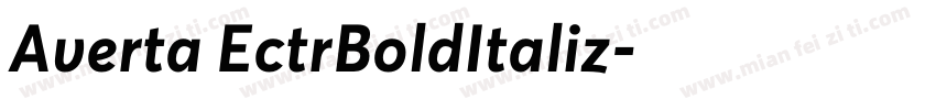 Averta EctrBoldItaliz字体转换